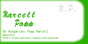 marcell popp business card